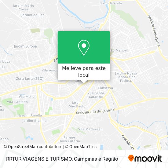 RRTUR VIAGENS E TURISMO mapa
