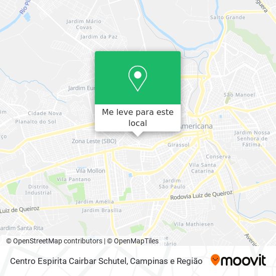 Centro Espirita Cairbar Schutel mapa