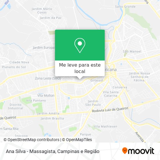 Ana Silva - Massagista mapa