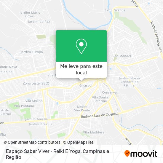 Espaço Saber Viver - Reiki E Yoga mapa