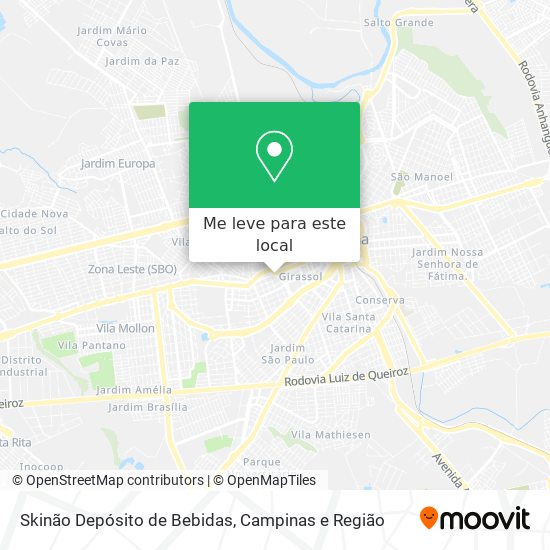 Skinão Depósito de Bebidas mapa
