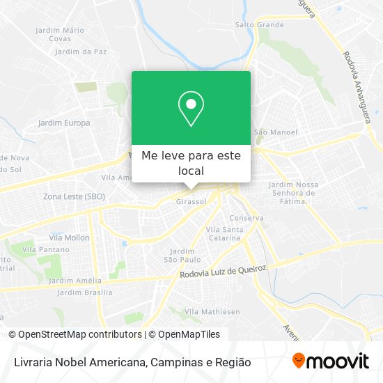 Livraria Nobel Americana mapa