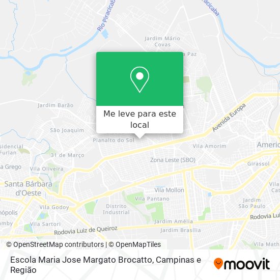 Escola Maria Jose Margato Brocatto mapa