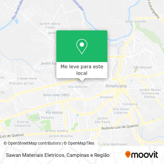 Sawan Materiais Eletricos mapa