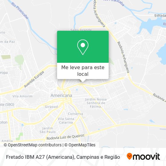 Fretado IBM A27 (Americana) mapa