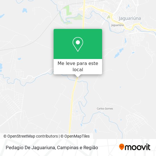 Pedagio De Jaguariuna mapa