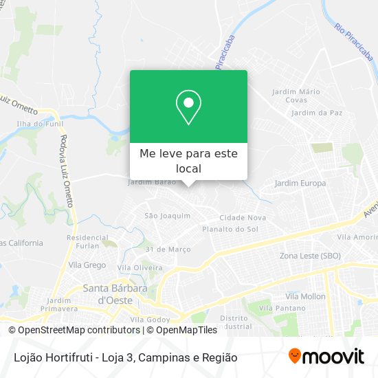 Lojão Hortifruti - Loja 3 mapa