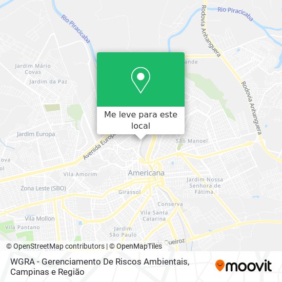 WGRA - Gerenciamento De Riscos Ambientais mapa