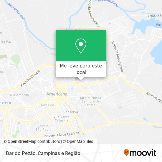 Bar do Pezão mapa