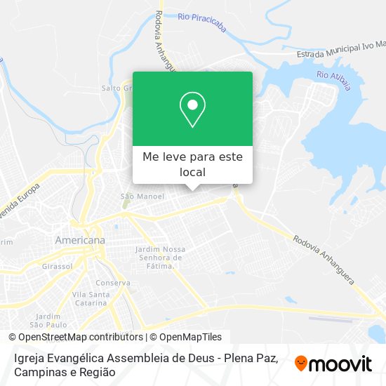 Igreja Evangélica Assembleia de  Deus - Plena Paz mapa