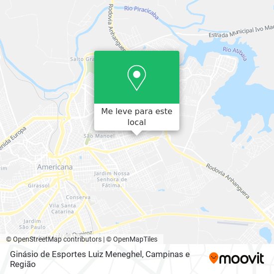 Ginásio de Esportes Luiz Meneghel mapa