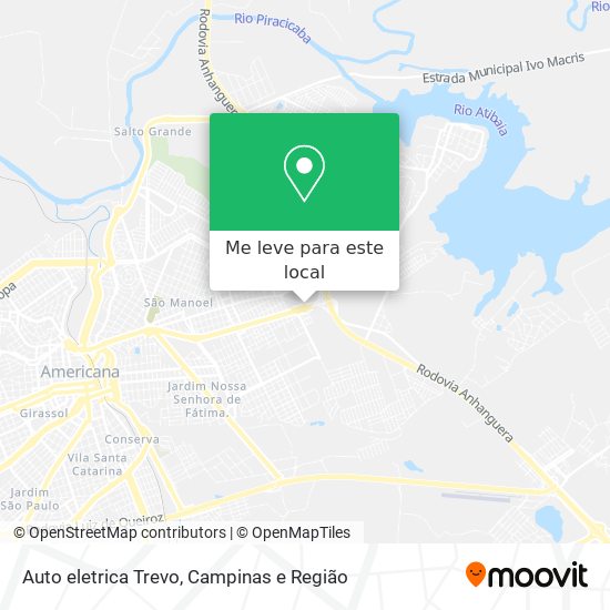 Auto eletrica Trevo mapa
