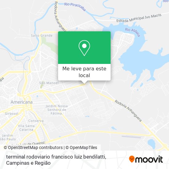 terminal rodoviario francisco luiz bendilatti mapa