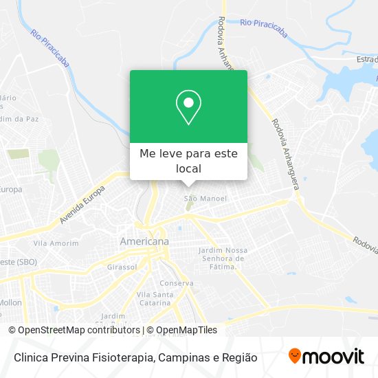 Clinica Previna Fisioterapia mapa