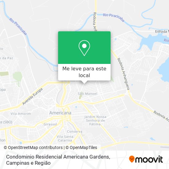 Condominio Residencial Americana Gardens mapa