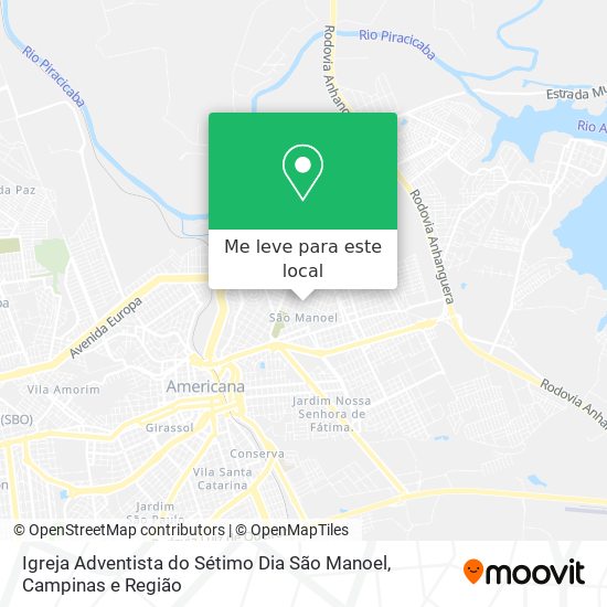 Igreja Adventista do Sétimo Dia São Manoel mapa