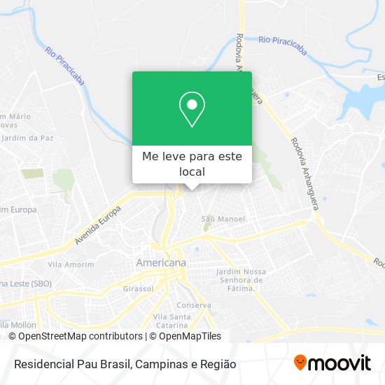 Residencial Pau Brasil mapa