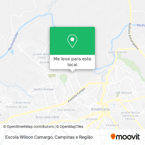 Escola Wilson Camargo mapa