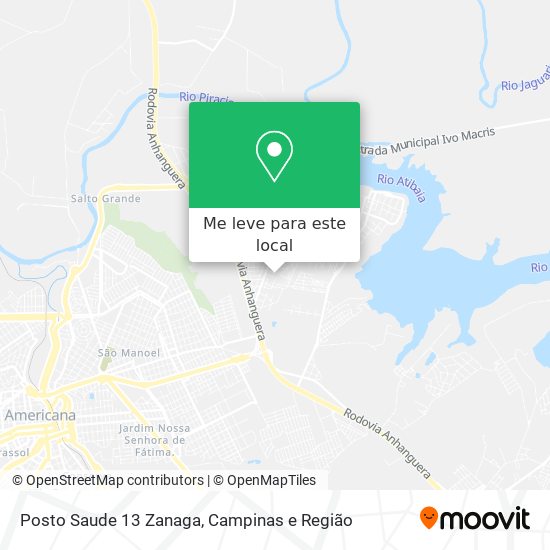 Posto Saude 13 Zanaga mapa