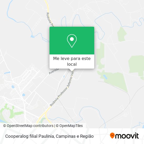 Cooperalog filial Paulínia mapa