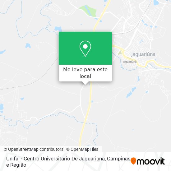 Unifaj - Centro Universitário De Jaguariúna mapa