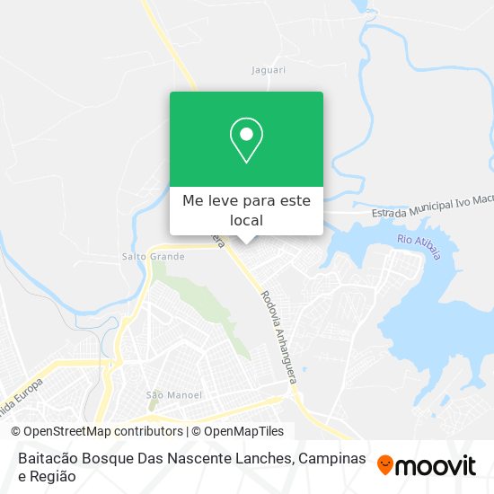 Baitacão Bosque Das Nascente Lanches mapa