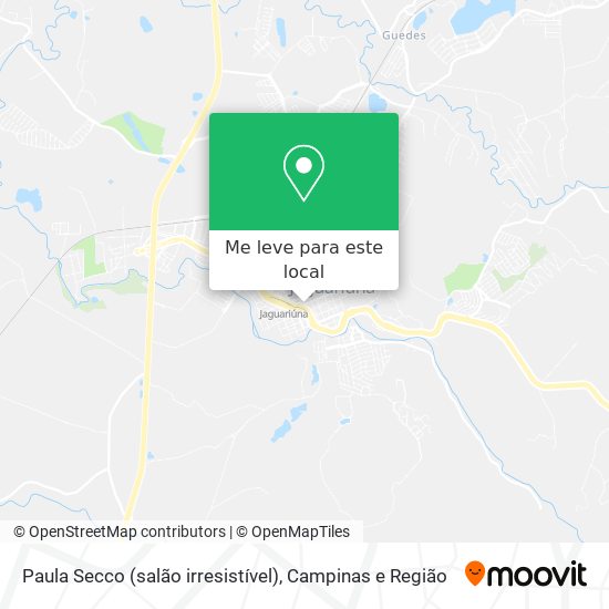 Paula Secco (salão irresistível) mapa