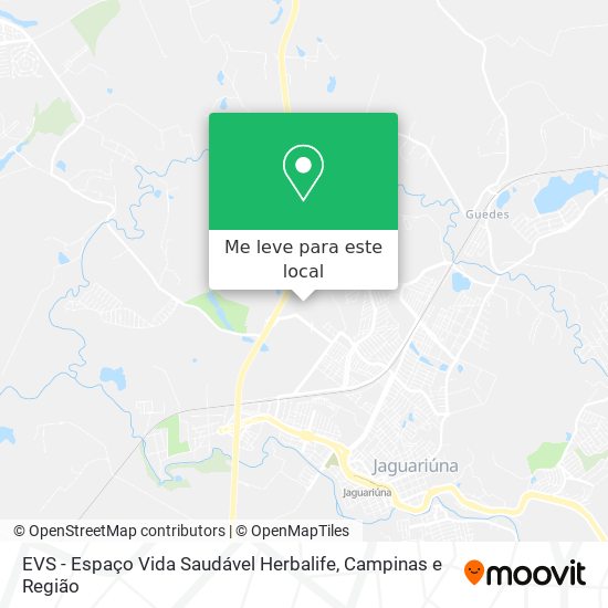 EVS - Espaço Vida Saudável Herbalife mapa