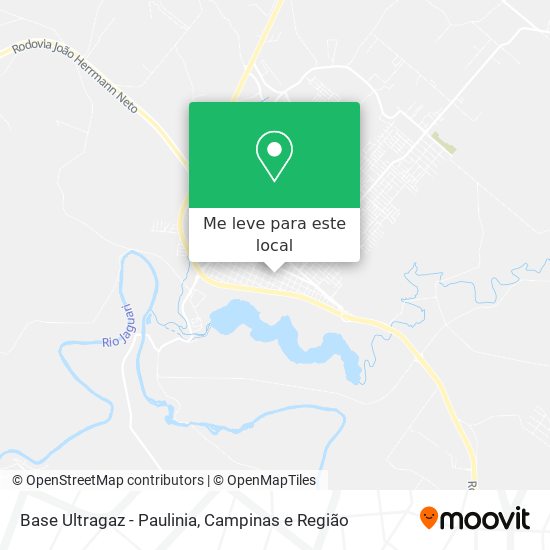 Base Ultragaz - Paulinia mapa