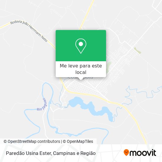 Paredão Usina Ester mapa