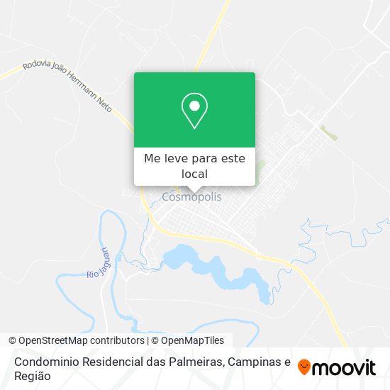 Condominio Residencial das Palmeiras mapa