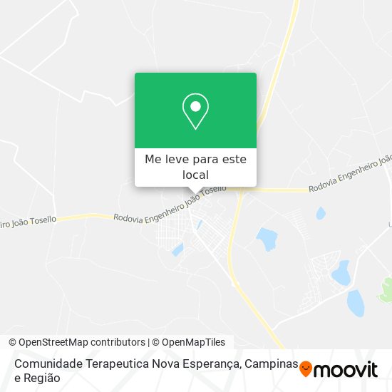 Comunidade Terapeutica Nova Esperança mapa
