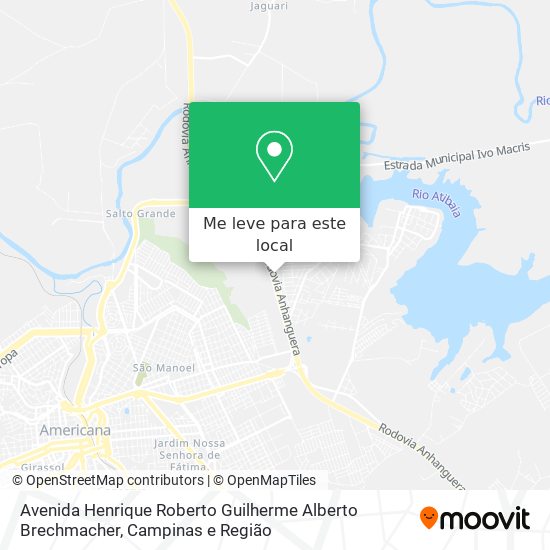 Avenida Henrique Roberto Guilherme Alberto Brechmacher mapa