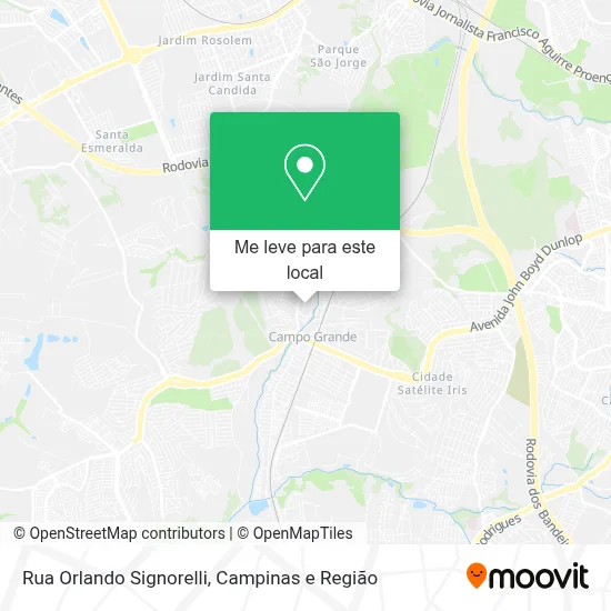 Rua Orlando Signorelli mapa