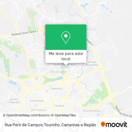 Rua Peró de Campos Tourinho mapa