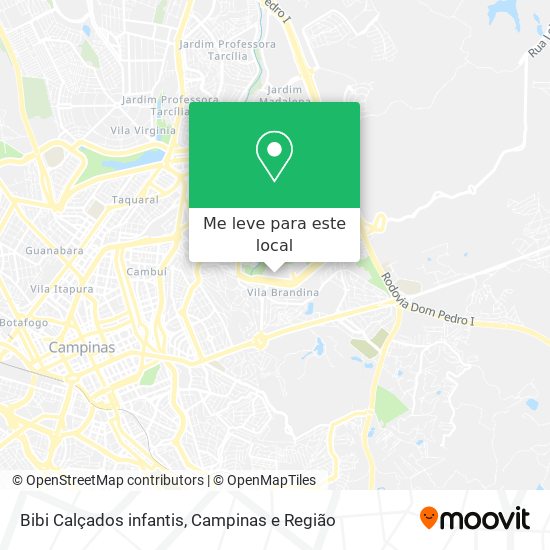 Como chegar até Bibi Calçados infantis em Campinas de Ônibus?