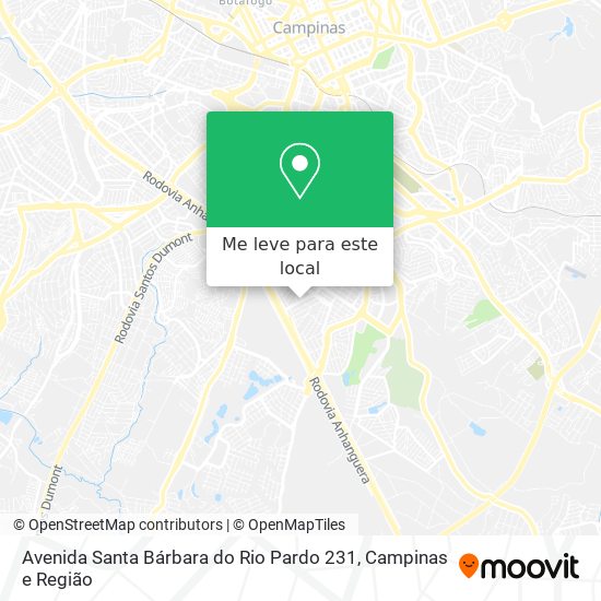 Avenida Santa Bárbara do Rio Pardo 231 mapa