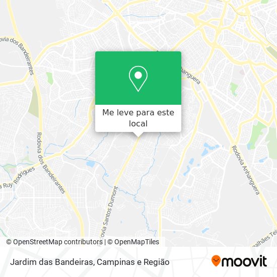 Jardim das Bandeiras mapa