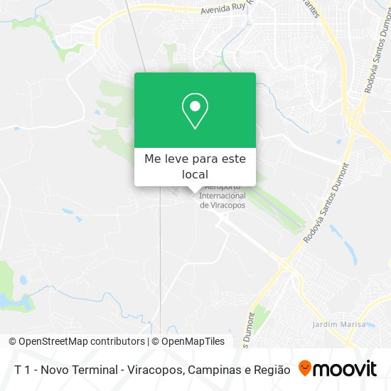 T 1 - Novo Terminal - Viracopos mapa