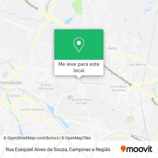 Rua Ezequiel Alves de Souza mapa