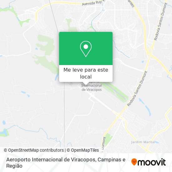 Aeroporto Internacional de Viracopos mapa