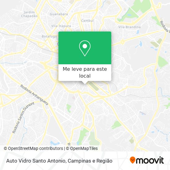 Auto Vidro Santo Antonio mapa