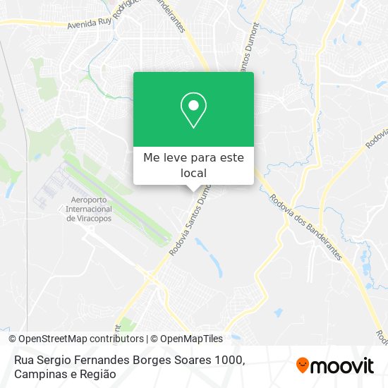 Rua Sergio Fernandes Borges Soares 1000 mapa