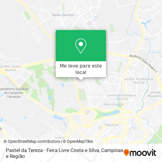 Pastel da Tereza - Feira Livre Costa e Silva mapa