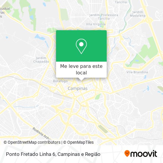 Ponto Fretado Linha 6 mapa