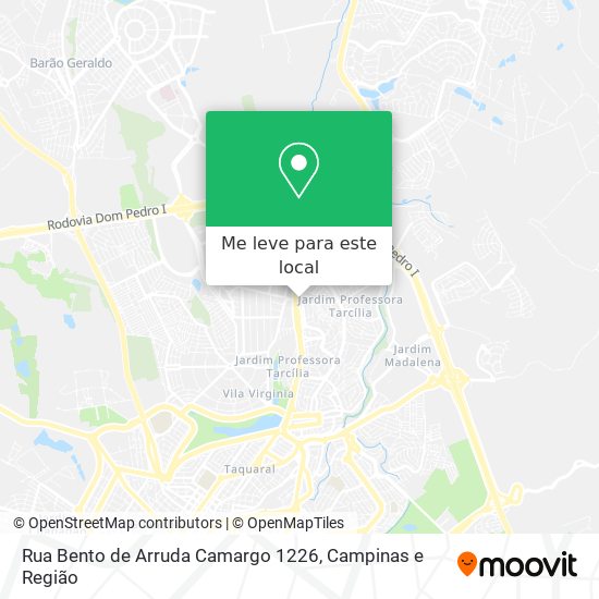 Rua Bento de Arruda Camargo 1226 mapa