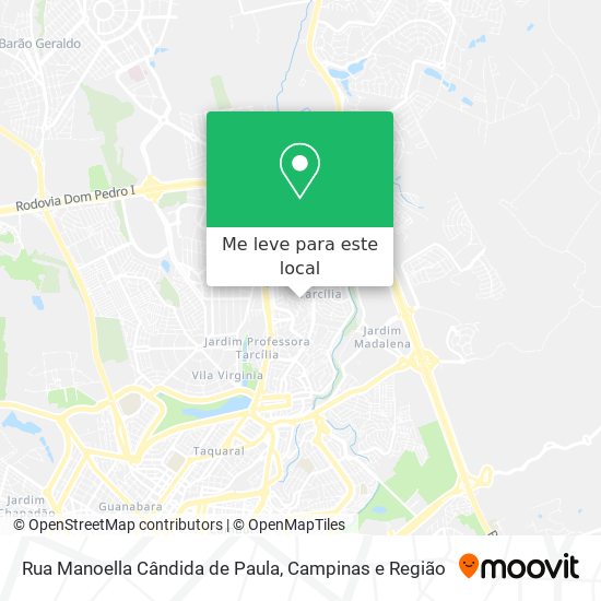Rua Manoella Cândida de Paula mapa