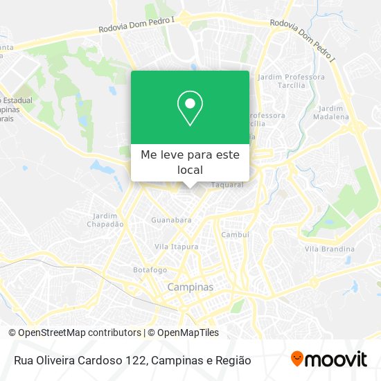 Rua Oliveira Cardoso 122 mapa