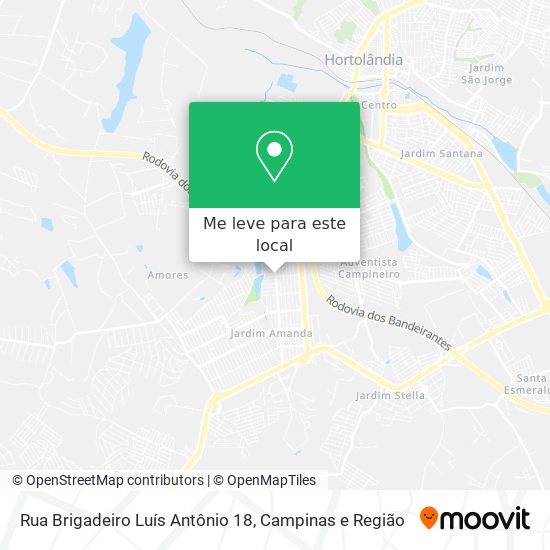 Rua Brigadeiro Luís Antônio 18 mapa