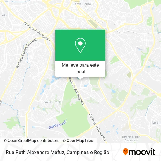 Rua Ruth Alexandre Mafuz mapa